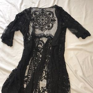 Black Lace Cover Up